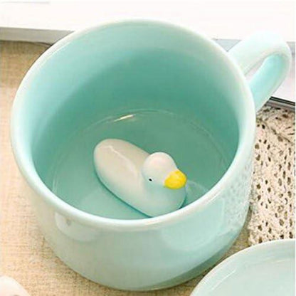 Keramik-Becher 3D Tier-Morgen-Schale Geschenk Hochzeiten