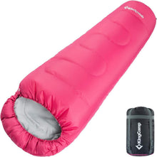 Mumienschlafsack 3-4 Jahreszeiten warm doppelte Schicht tragbar für