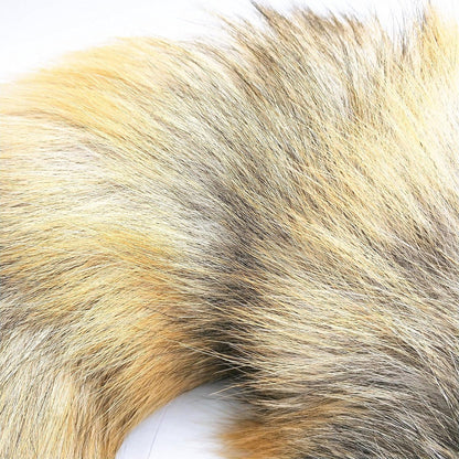 Fuchsschwanz Kunstfell Anhänger Prärie Groß 40cm Flaumig Tiger Muster