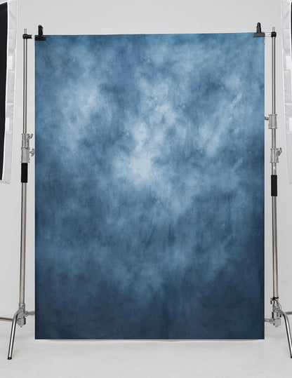 Blauer Mikrofaser Hintergrund 3x6m für Fotostudios - Optimal für