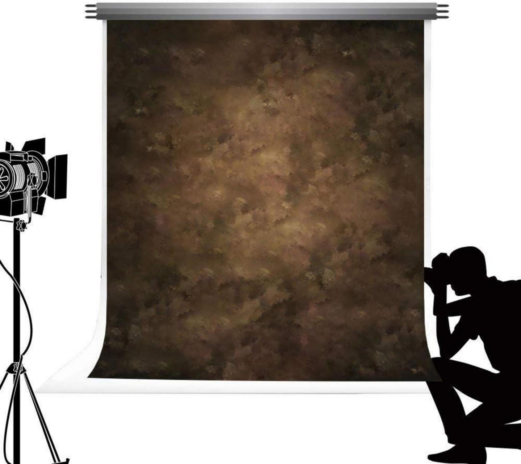 Kate Fotografie Hintergründe 3x6m Abstrakte Strukturierte Retro Brown