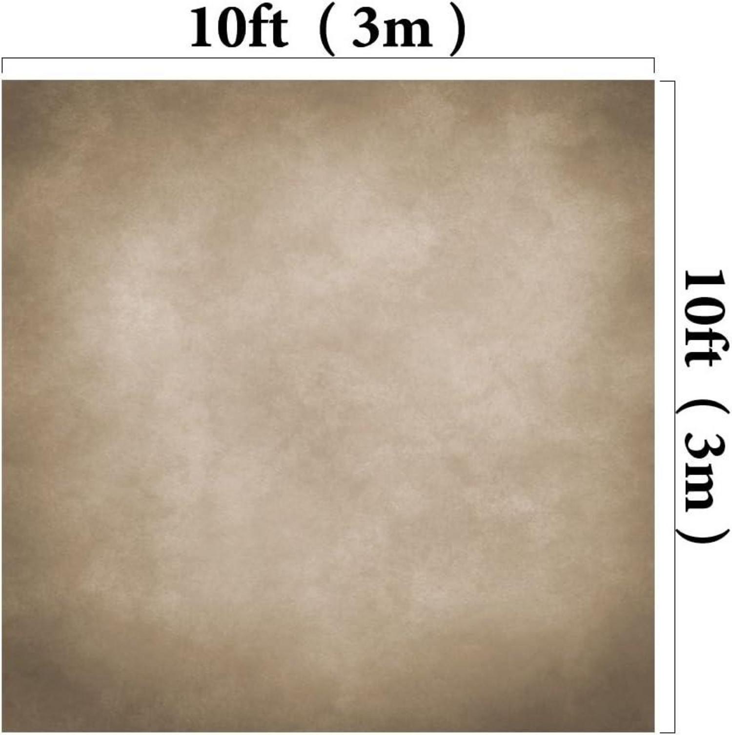 Kate 3x3m Mikrofaser Fotohintergrund für Fotografie - Hellbraun Velvet Texture Luxuriöser Hintergrund