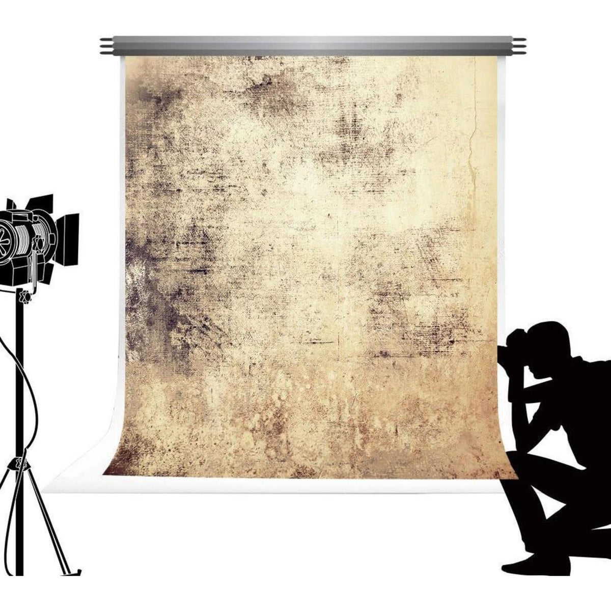 Fotohintergrund Mikrofaser 3x3m Samttextur faltenfrei
