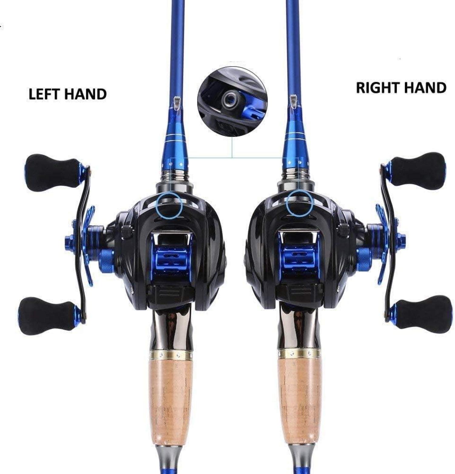 Baitcasting Angelrolle Kohlefaser Kugellager Magnetverschluss