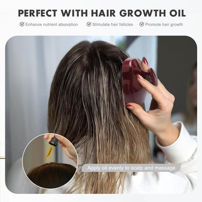 Kopfhaut Massagebürste Nass Trocken Shampoo Haarbürste Peeling