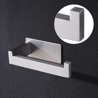 Klopapierhalter ohne Bohren, Edelstahl, Silber