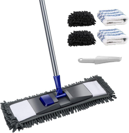 Wischtuch Mikrofaser Bodenwischer Profi XL 360° Drehgelenk 4 Pads