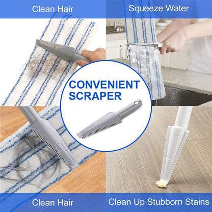 Wischmopp Bodenwischer Profi XL Chenille Mikrofaser 360° Drehgelenk Wischer Blau