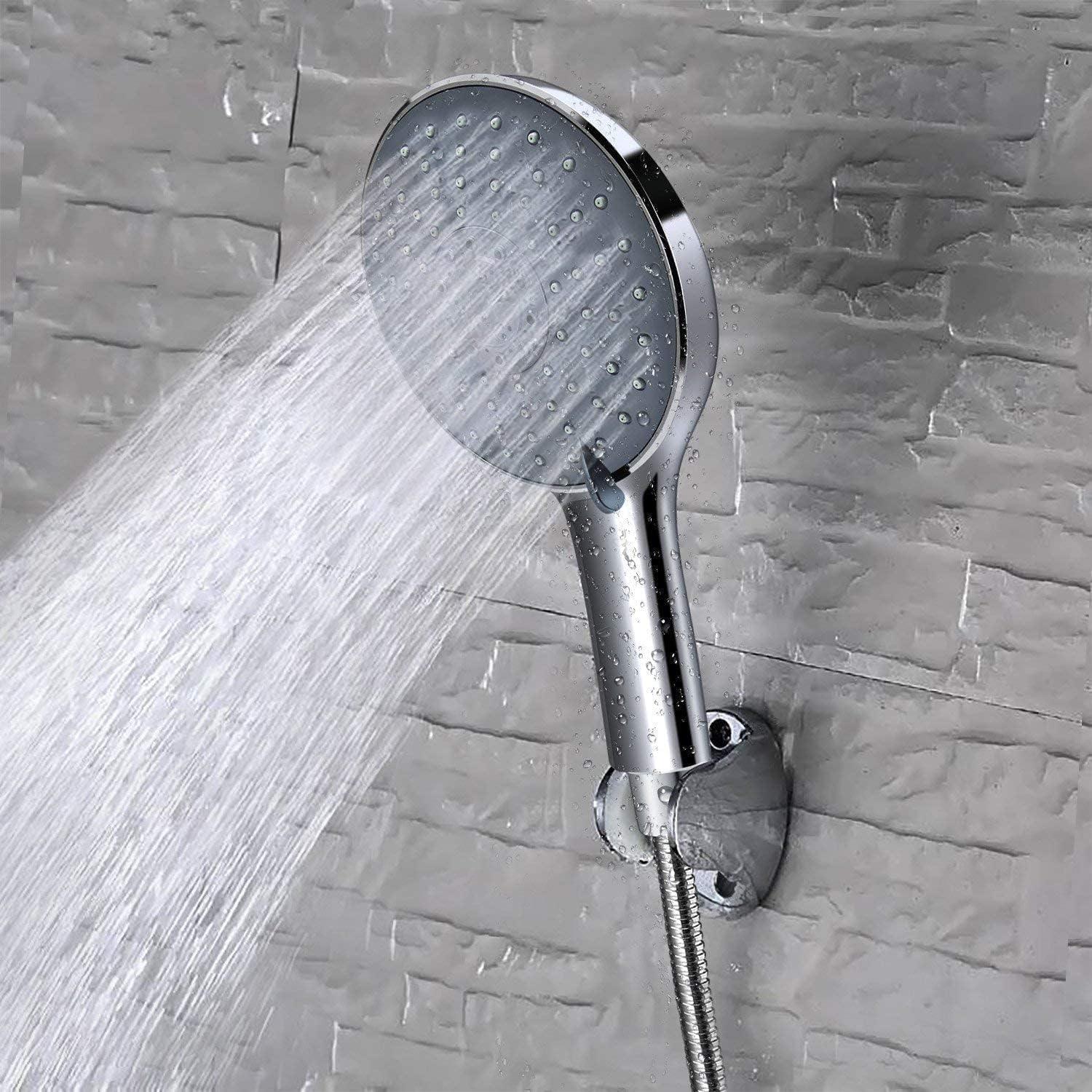 Duschkopf Handbrause 152mm Chrom Grau 7 Strahlarten