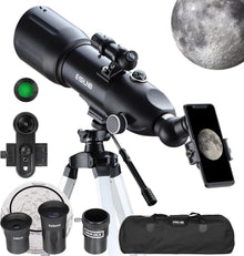 Astronomie Teleskop für Kinder Einsteiger & Erwachsene mit Zubehör