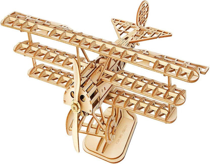 3D Holz Puzzle Flugzeug DIY Kits Geschenk Kinder Jugendliche