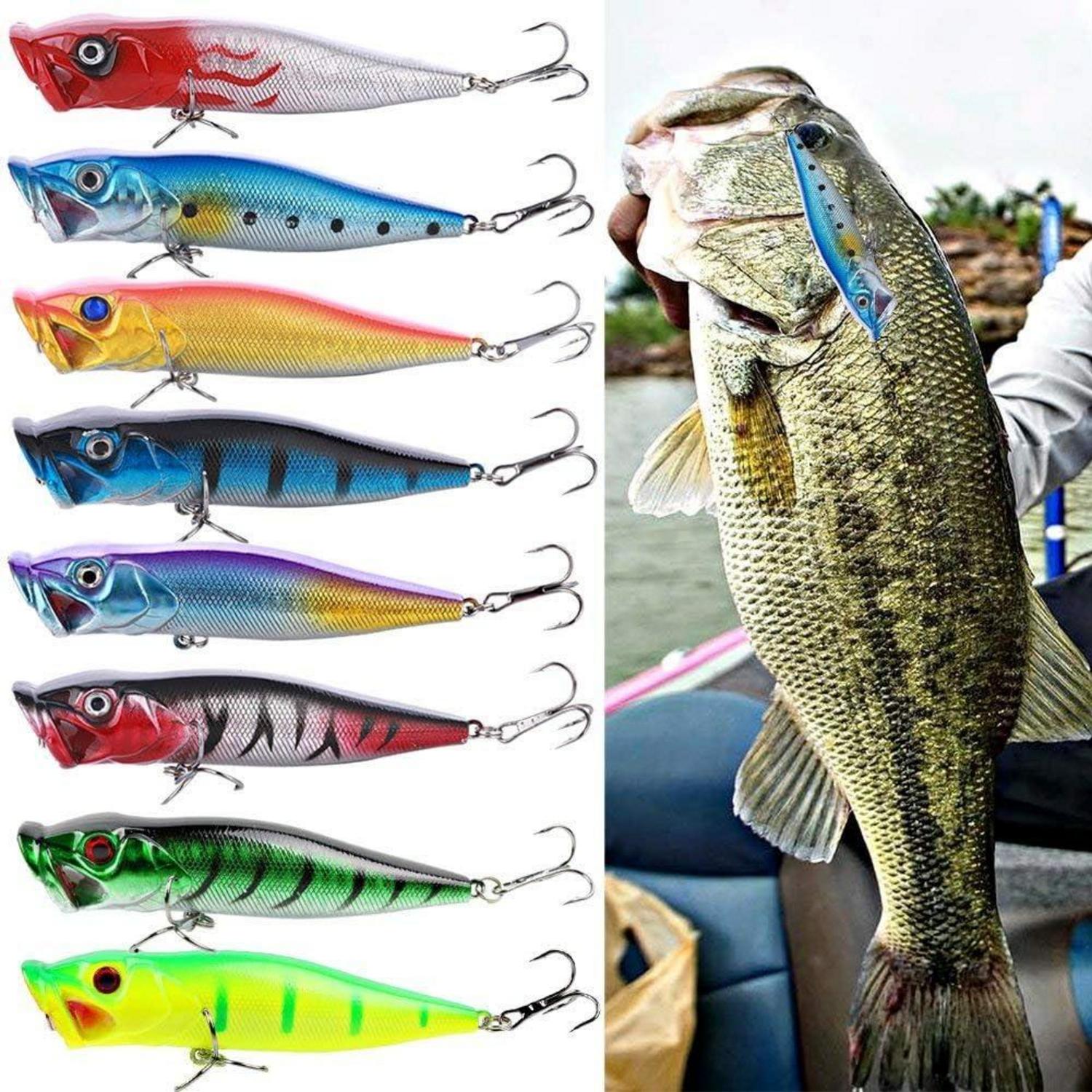 Sougayilang Minnow Angelköder Crankbaits Set Forelle Barsch 10 Stück