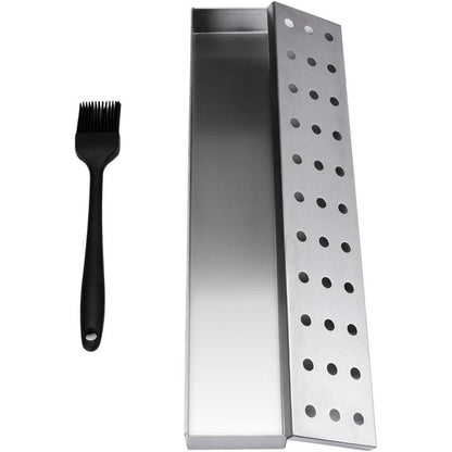 Edelstahl Räucherbox für Gasgrill Räucherofen Grill Zubehör