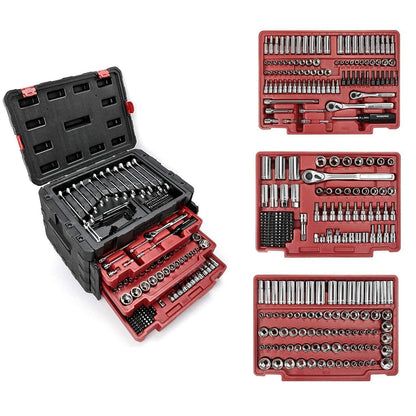 Werkzeugkoffer 450 Teile mit Ratschen & Bits