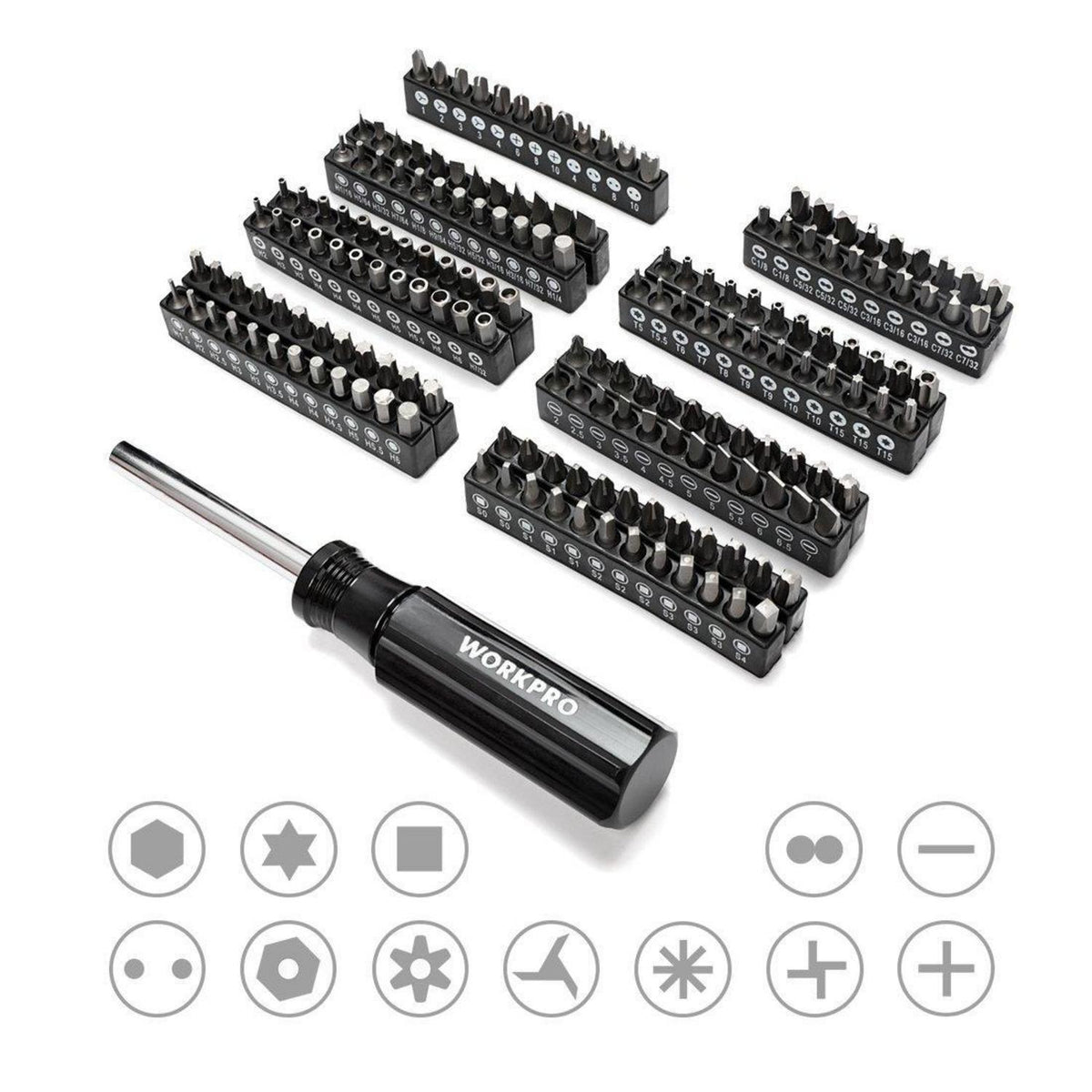 Werkzeugkoffer 450 Teile mit Ratschen & Bits