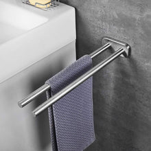 Edelstahl Handtuchhalter gebürstet 40cm Silber