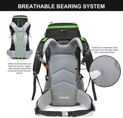 50L Trekkingrucksack Wanderrucksack Outdoor Camping Regenhülle
