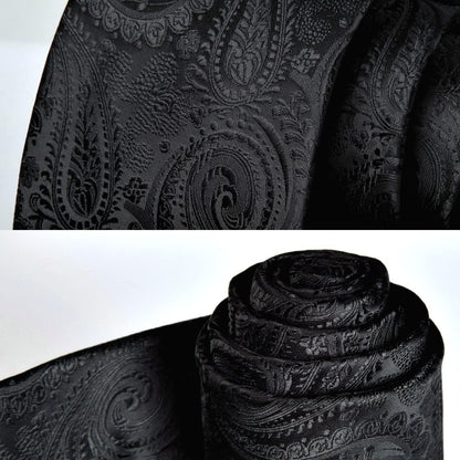 Krawatten-Set Paisley mit Einstecktuch für Herren, verschiedene Farben