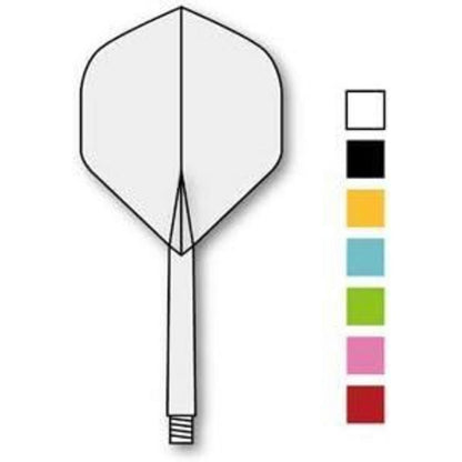 Personalisierte Dartschäfte und Flights 3er-Set Schwarz