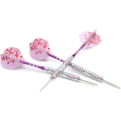 CUESOUL Pink Ladies Steel Tip Darts Set 23g - Free Shipping