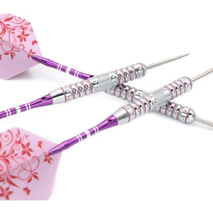 CUESOUL Pink Ladies Steel Tip Darts Set 23g - Free Shipping