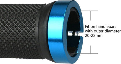 LYCAON Bike Lenker Griffe rutschfeste Gummi Fahrrad Handgriff Blau