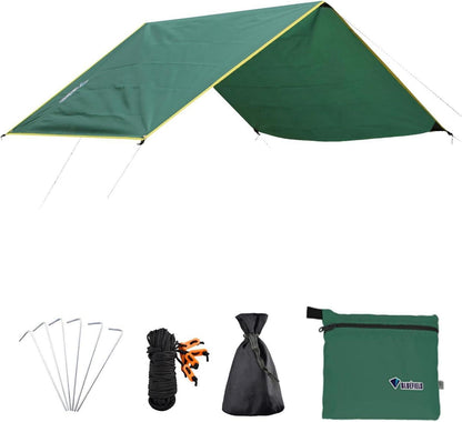 Wasserdichtes Zeltplane für Camping Hängematte Picknick ✓ Sandstrand