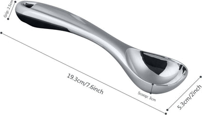 Eislöffel Eisportionierer Antihaft 19cm Zinklegierung Gummigriff
