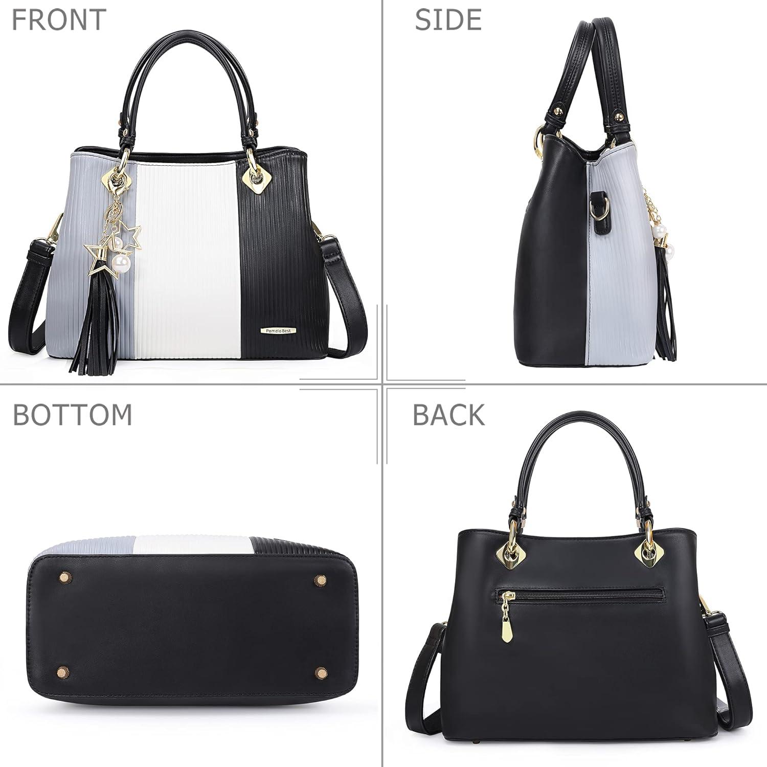 Pomelo Best Damen Handtasche gestreift Multifunktional