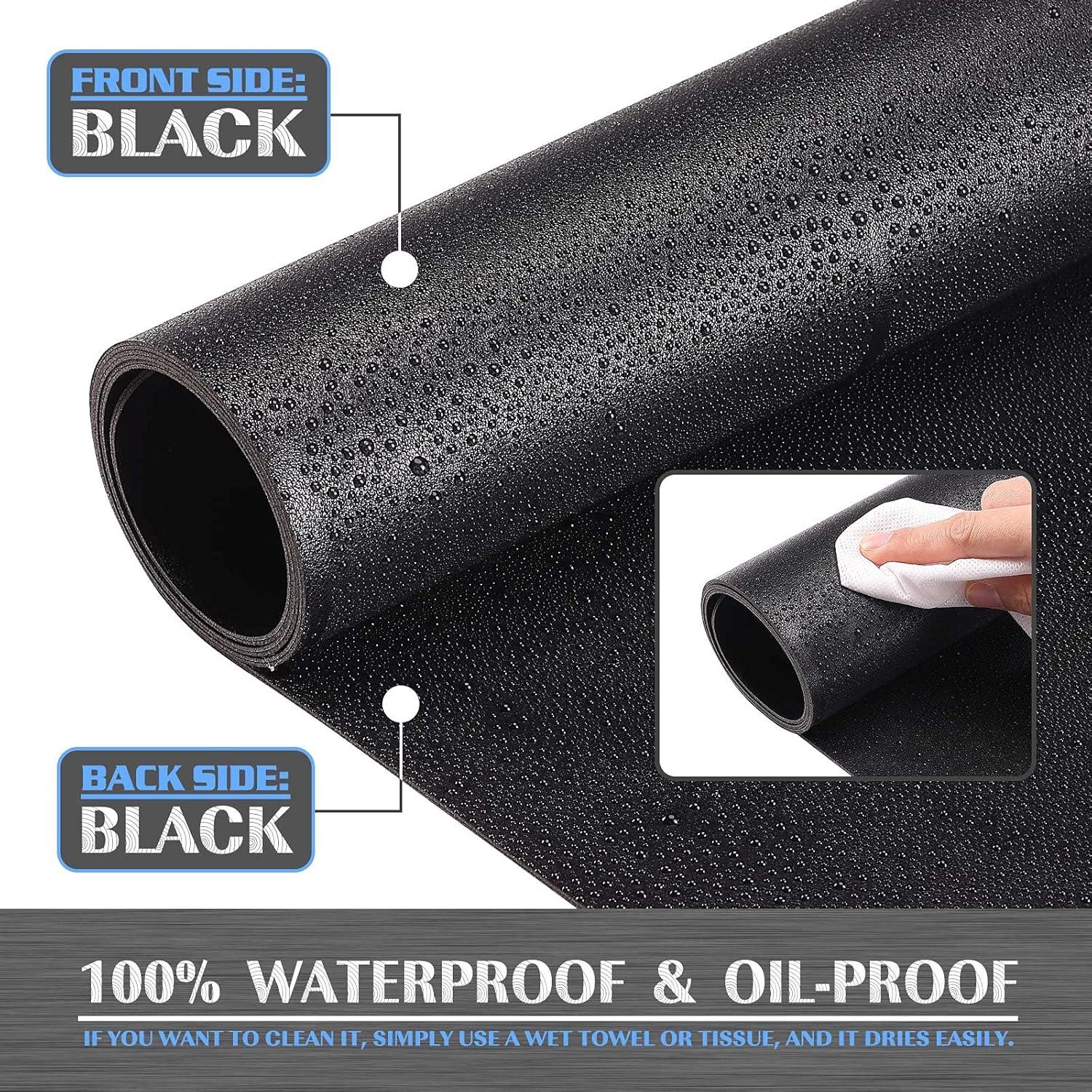 Wasserdichte Schreibtischunterlage PVC 80x40cm Schwarz