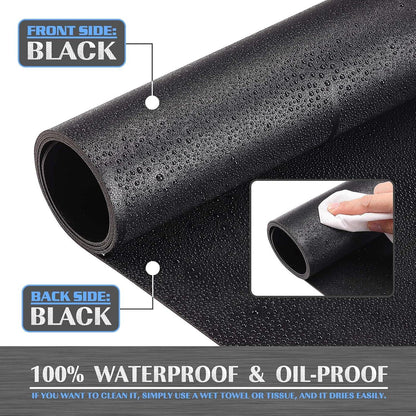 Wasserdichte Schreibtischunterlage PVC 80x40cm Schwarz