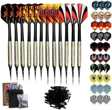 Dartpfeile Set Softdart 12 Stück mit Kunststoffspitze