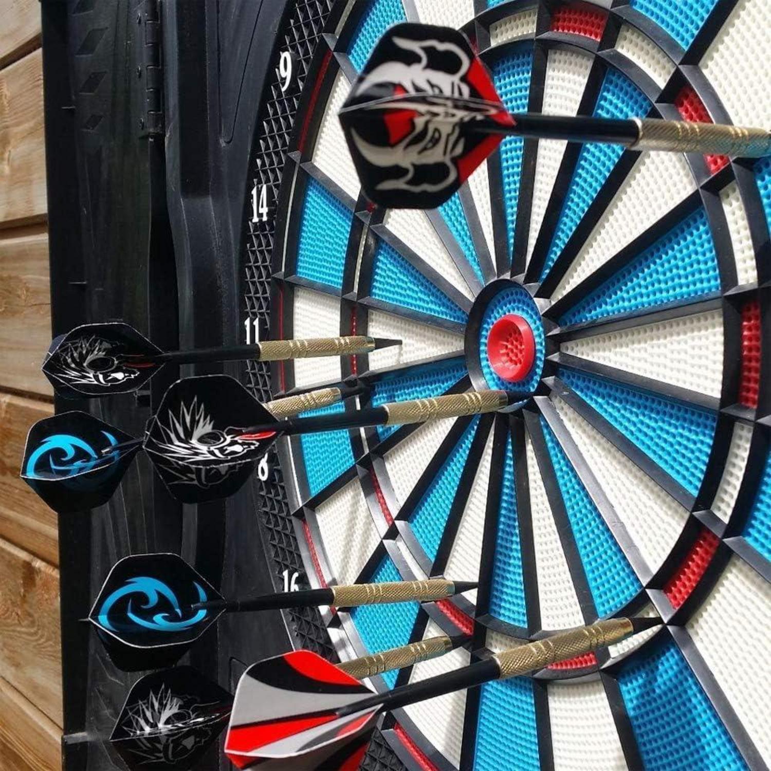 12er Set Softdartpfeile Kunststoffspitze mit zusätzlichen Flights