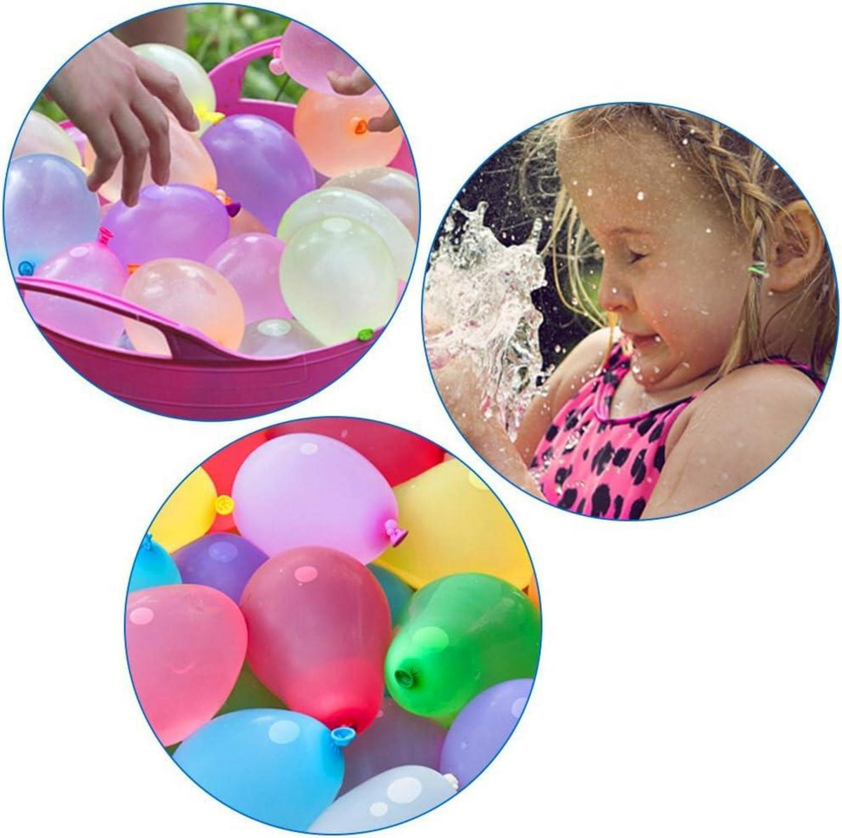 Wasserbomben Wasserballons Bunt Mix 1000 Stück Kinder Sommer Party Spiezeug