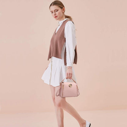 Miss Lulu Damen Handtasche Schultertasche Henkeltasche