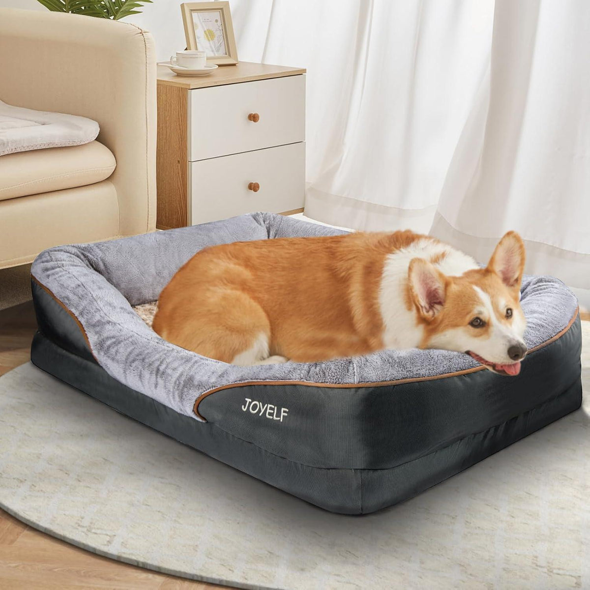 Orthopädisches Hundebett aus Memory-Schaum, Größe L