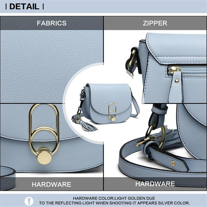 Damen Schultertasche Umhängetasche Modern Reißverschluss Quaste