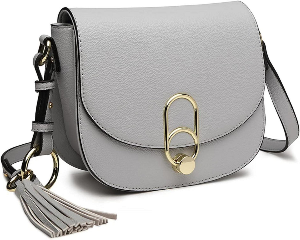Schultertasche Damen Umhängetasche Cross Body mit Quaste und