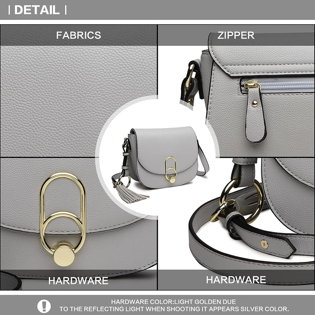 Schultertasche Damen Umhängetasche Cross Body mit Quaste und