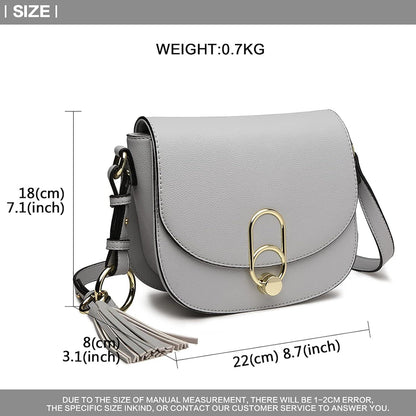Damen Schultertasche Umhängetasche Crossbody Quaste Shopping Modern