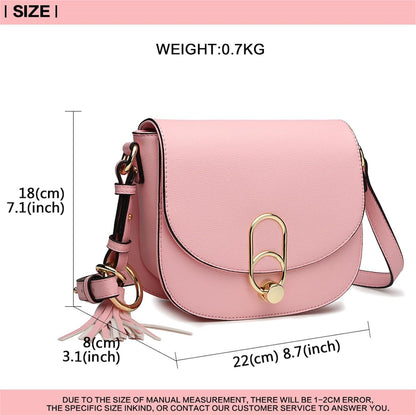 Damen Schultertasche Umhängetasche Quaste Reißverschluss Modern