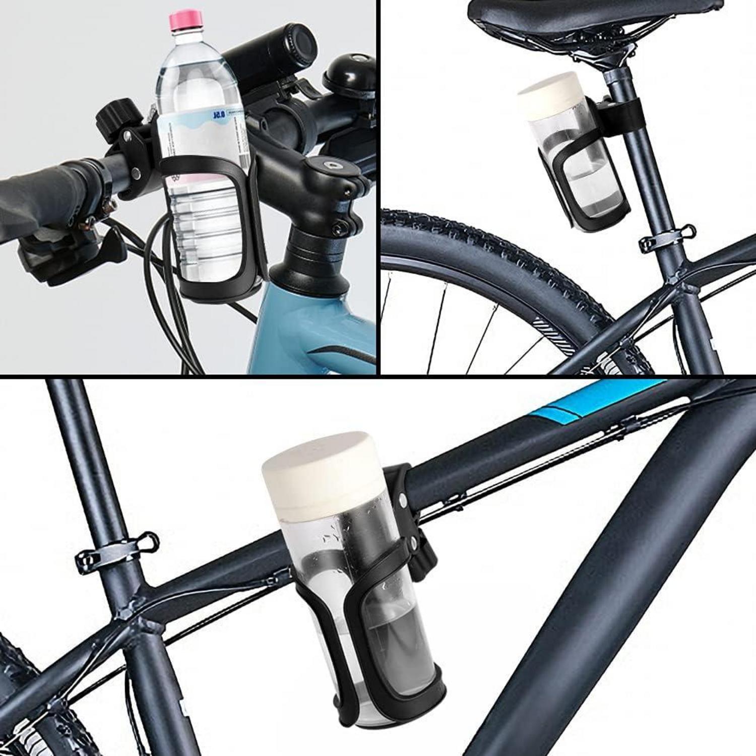 Fahrrad-Flaschenhalter Getränkehalter 360 Grad Rotation universeller Kinderwagen