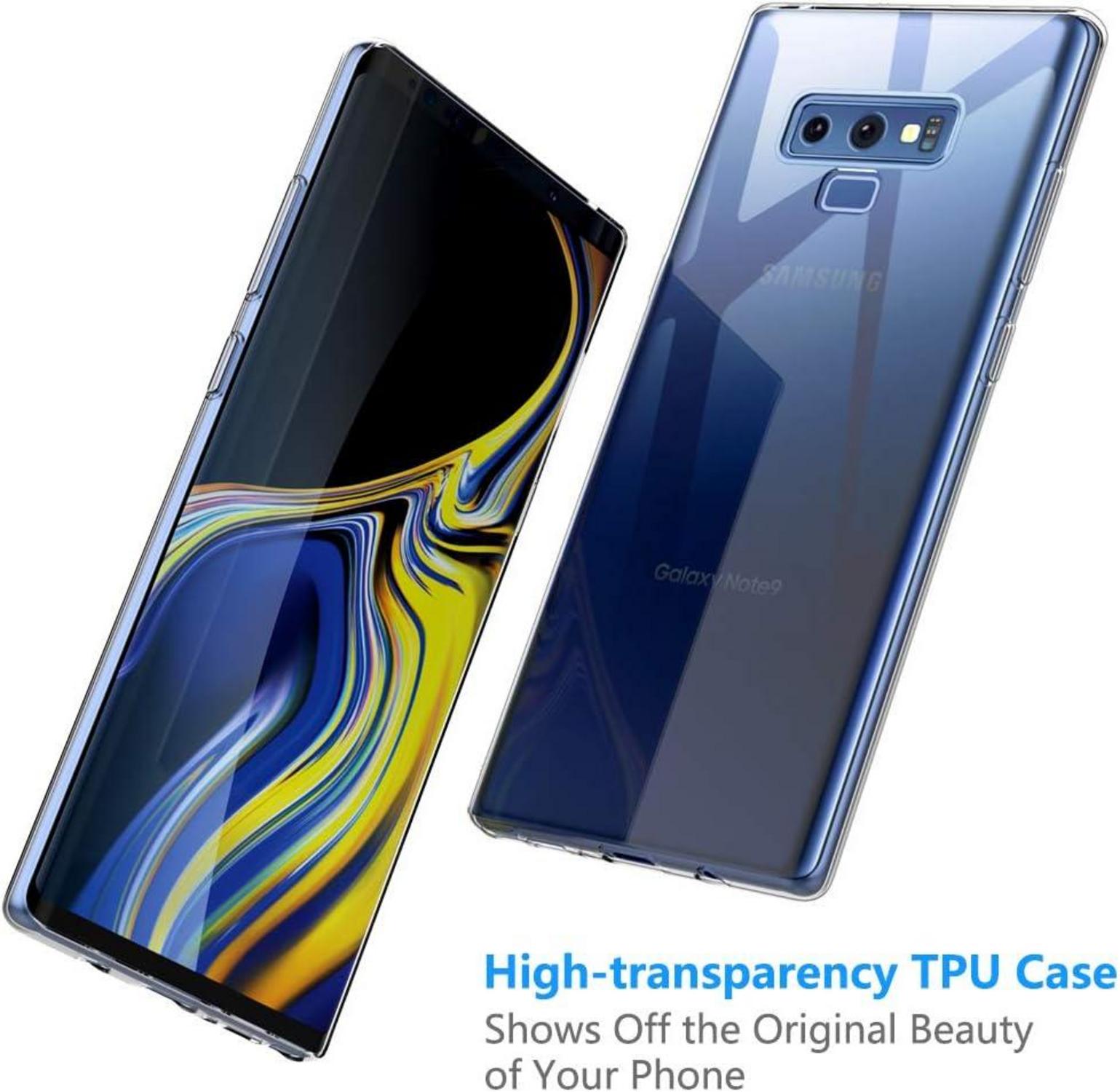 Peakally Samsung Galaxy Note 9 Hülle - Transparente Soft