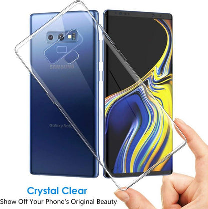 Peakally Samsung Galaxy Note 9 Hülle - Transparentes TPU Case - Dünn & Kratzfest
