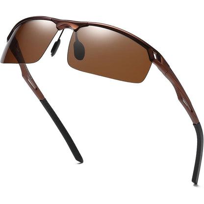 DUCO Polarisierte Retro-Sonnenbrille Herren Ultraleicht 8550