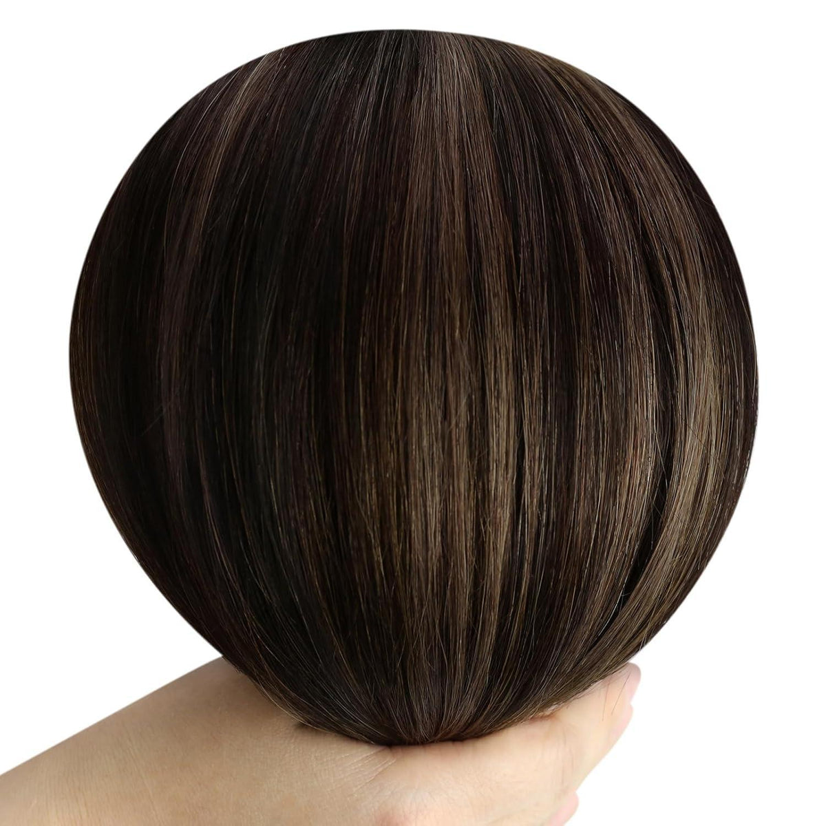 Clip-in Echthaar Extensions Ombre Braun 45cm – Remy Haare