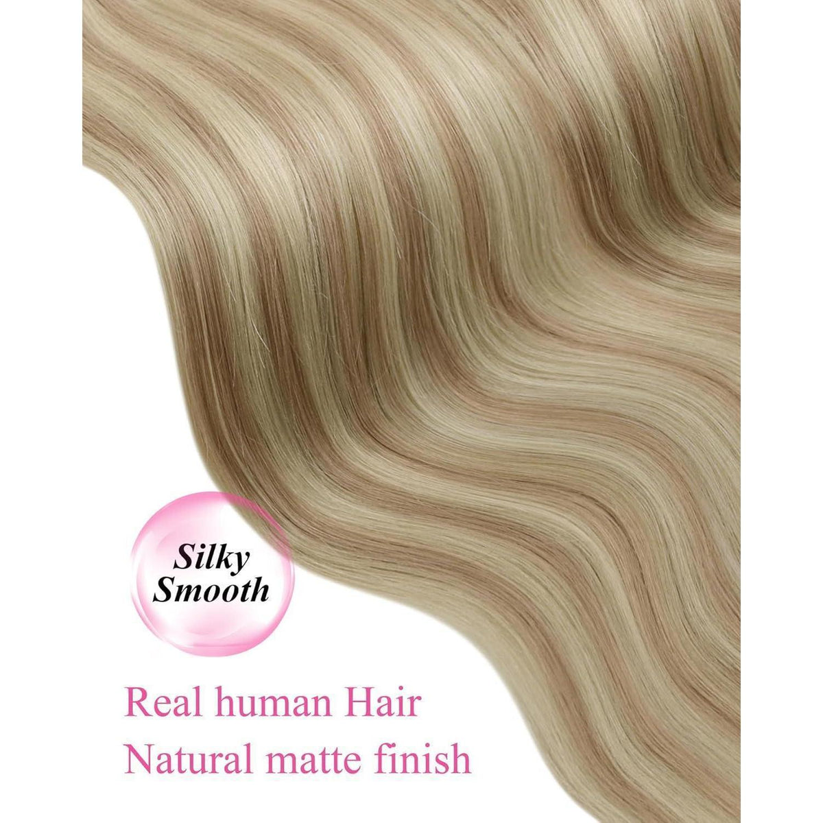 Echthaar Tape Extensions Blond 18/613 - 45cm, 50g