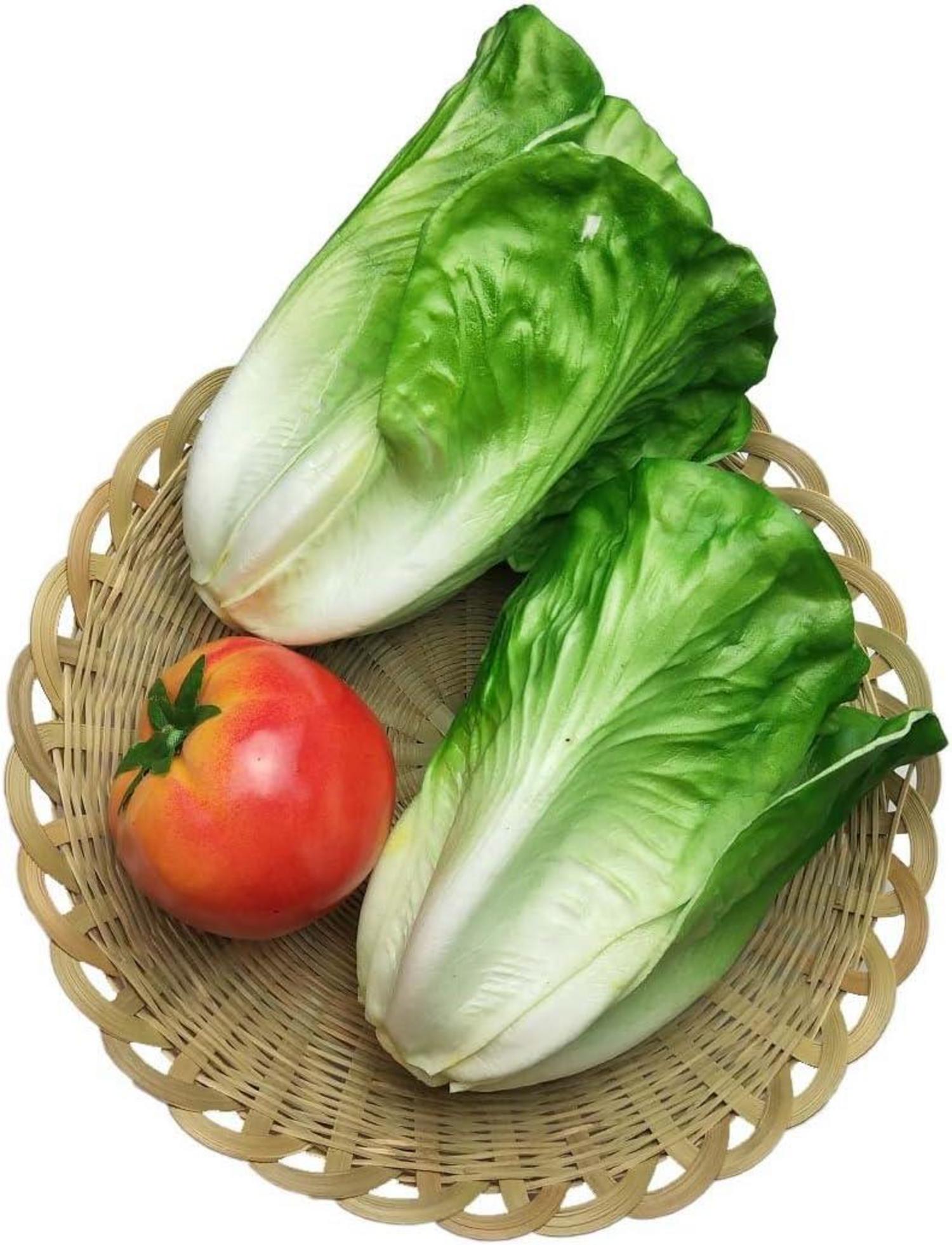 Künstlicher Salat Garten Deko Set 2er Pack PU Gemüse 5 Zoll