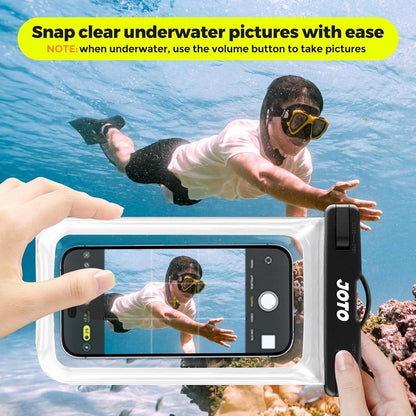 Wasserdichte Handyhülle bis 7 Zoll, IPX8 zertifiziert, mit Umhängeband