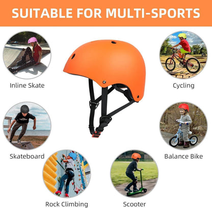 XJD Kinder Jugend Fahrradhelm Multisport Kinderhelm CE Orange 3-13